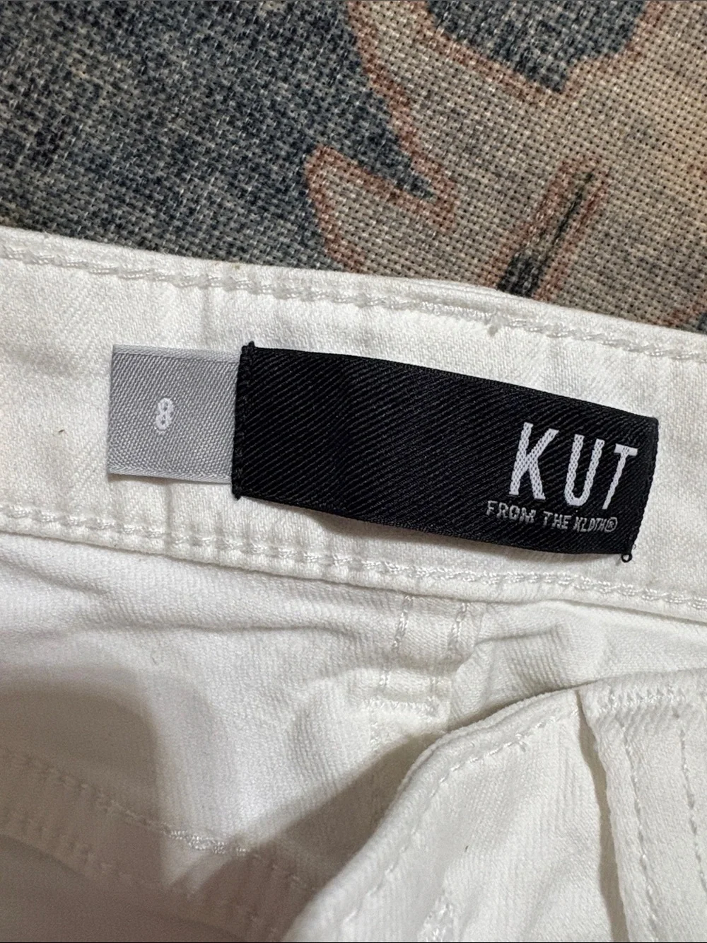 Kut from the Kloth White Slim Straight Women’s Jeans - Picture 5 of 6